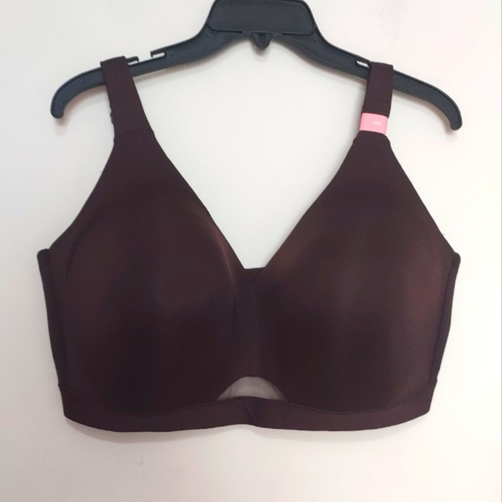 Cacique Brown Comfort Bliss Lightly Lined Wireless Bra Sz-44G